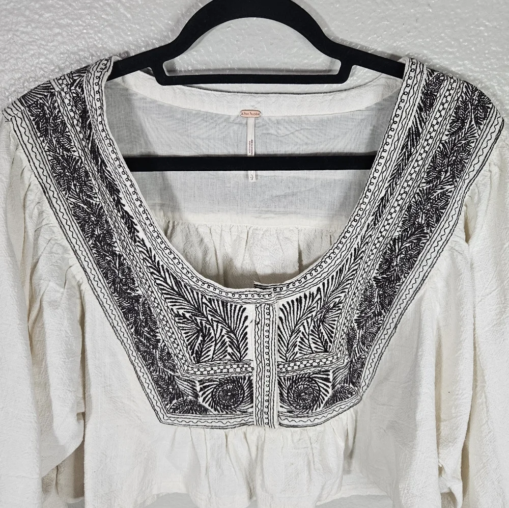 Free People Iggy Embroidered Crop Top Size S - Picture 6 of 15